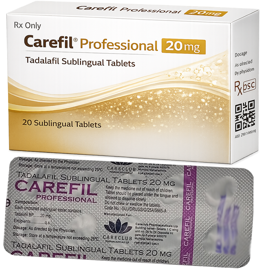 Carefil 20mg Sublingválne tablety : cena za 2 balenia - 20ks tablet