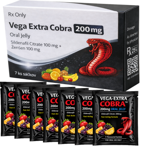 Cobra Extra Oral Jelly 200mg : cena za 2 balenia - 14ks sačkov
