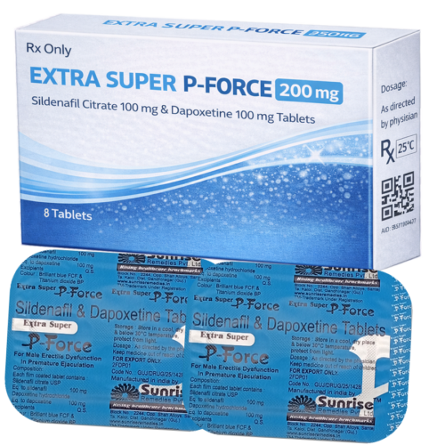 Extra Super P-Force 200mg : cena za 2 balenia - 8ks tablet
