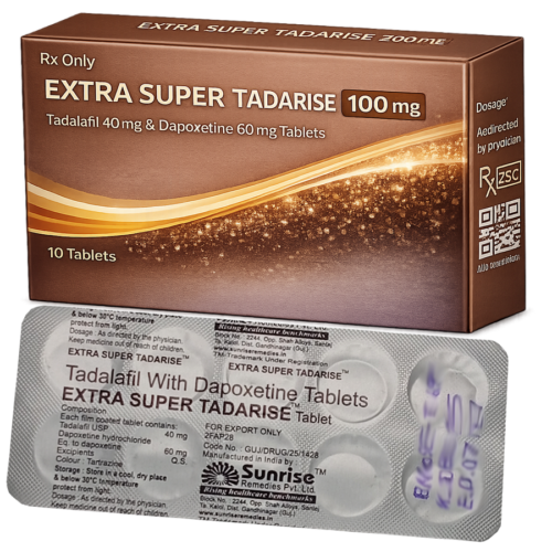 Extra Super Tadarise 100mg : cena za 2 balenia - 20ks tablet