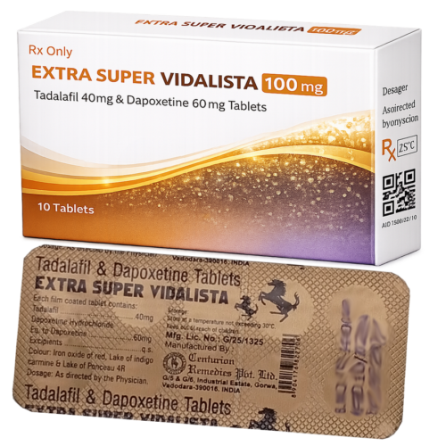 Extra Super Vidalista 100mg : cena za 2 balenia - 20ks tablet