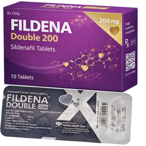 Fildena 200mg Double : cena za 2 balenia - 20ks tablet