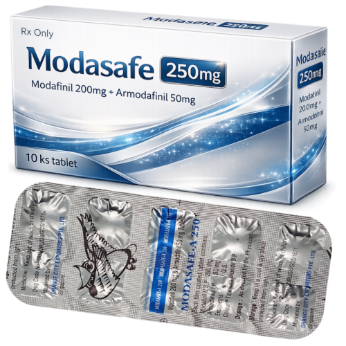 Modasafe 250mg (Modafinil+Armodafinil) : cena za 2 balenia - 20ks tablet