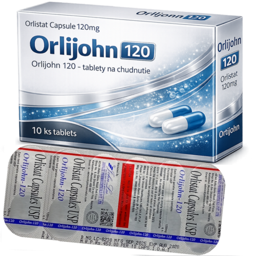 Orlistat 120mg (Orlijohn) : cena za 2 balenia - 20ks tablet