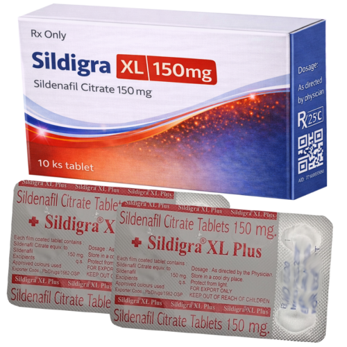 Sildigra XL 150mg (Sildenafil Citrate) : cena za 2 balenia - 20ks tablet