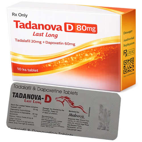 Tadanova D 80mg : cena za 2 balenia - 20ks tablet