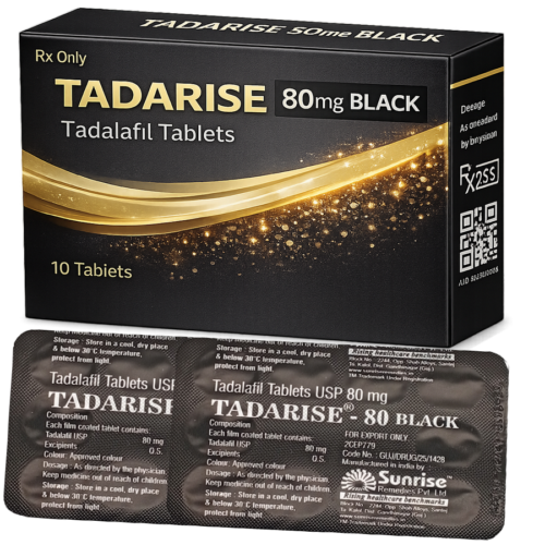 Tadarise 80mg Black - Cialis : cena za 2 balenia - 20ks tablet