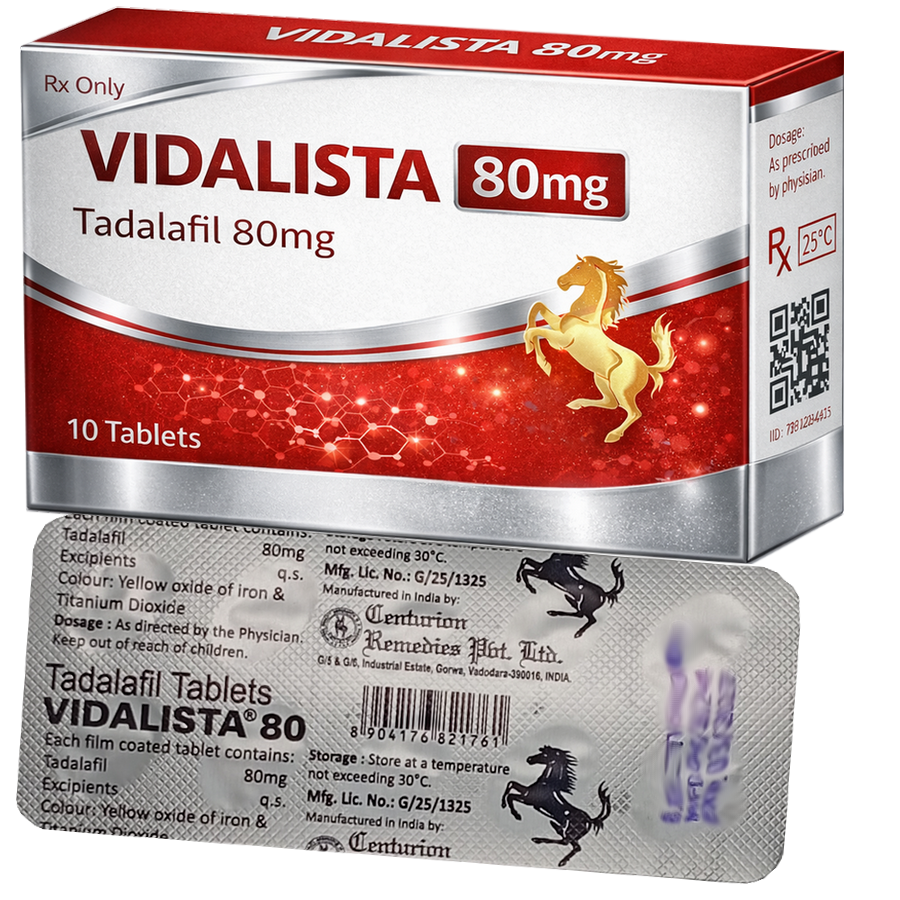Vidalista 80mg Extra : cena za 2 balenia - 20ks tablet